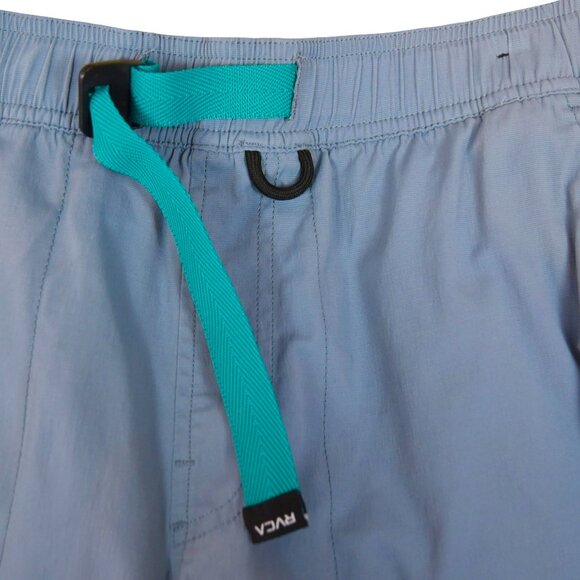 RVCA All-Time Hybrid Shorts Blue Elastic Waist Drawstring Swim Surf Size S - Picture 4 of 8